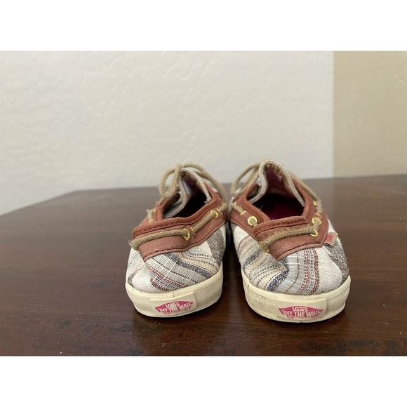 Vans Off The Wall Womens Chauffette Sneakers Shoes White VN-0SE9DST Lace Up 7M - Picture 2 of 6